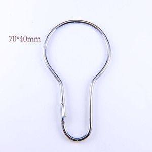Modern Stainless Steel Shower Curtain Clip Holder Ring Durable Metal <b>Hook</b> for Bathroom Curtain Attachments - Product Image 6