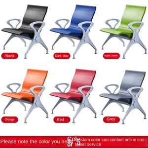 เก้าอี้รอ3คนทำจากสแตนเลสใช้ในสนามบินเก้าอี้รอมีที่เชื่อมต่อกันทำจาก PU เก้าอี้รอนิทโลหะทำจากโพลียูรีเทน - Product Image 6