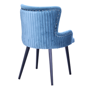 Tissu moderne en velours français, <span class=keywords><strong>chaise</strong></span> de luxe, bleu, noir, vert, gris or brossé, échantillon gratuit, salle à manger, bleu, rouge - Product Image 4