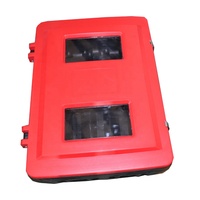 Armoire de rangement en plastique PE pour tuyau d'incendie, équipement de lutte contre l'incendie, armoire rouge