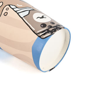 Gobelets en papier pour café jetables biodégradables écologiques à paroi simple de qualité alimentaire avec logo imprimé personnalisé 4oz-16oz - Product Image 2