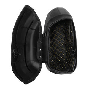 Alforja de motocicleta Universal, revestimiento de alfombra de inserción, negra, para Victory, Honda, Suzuki, Kawasaki, <span class=keywords><strong>Yamaha</strong></span> - Product Image 2