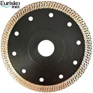 <span class=keywords><strong>Lame</strong></span> de scie diamantée turbo de 5 po (125 mm), ultra-fine pressée à chaud avec bord et dents en maille - Product Image 6