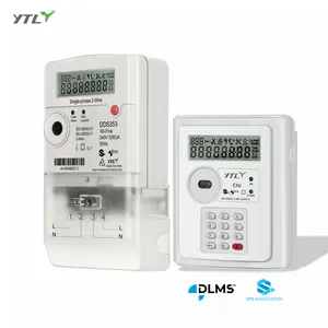 YTL предоплаченный счетчик сплит-тип 1P 2 Модель G3 PLC предоплаченные умные электрические счетчики энергии IEC