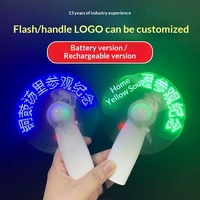 Ventilateur portable LED lumineux avec écran de texte, rechargeable par USB, mini, lumières clignotantes, respectueux de l'environnement, Diwali, Pâques