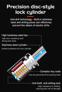 <span class=keywords><strong>Kovix</strong></span>-Mecanismo de bloqueo para bicicleta eléctrica, bloqueo de freno de disco para patinete eléctrico - Product Image 4