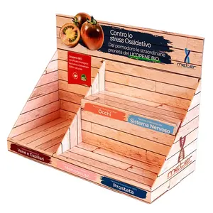 Custom pop point of sales pdq cardboard pos counter display for cosmetics food stand