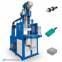 Machine de moulage par injection verticale hydraulique pour composants de capteurs en ABS et PET, fourniture d'usine