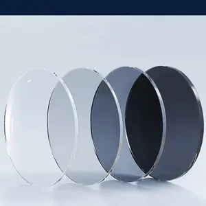 Kualitas tinggi 1.56 Photochromic Photogrey uv420 visi tunggal HMC resin lensa optik untuk kacamata