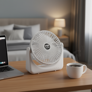 Ventilateur de bureau portable en plastique de 6,5 pouces, alimenté par USB, trois vitesses, silencieux, pour chambre à coucher et bureau - Product Image 2