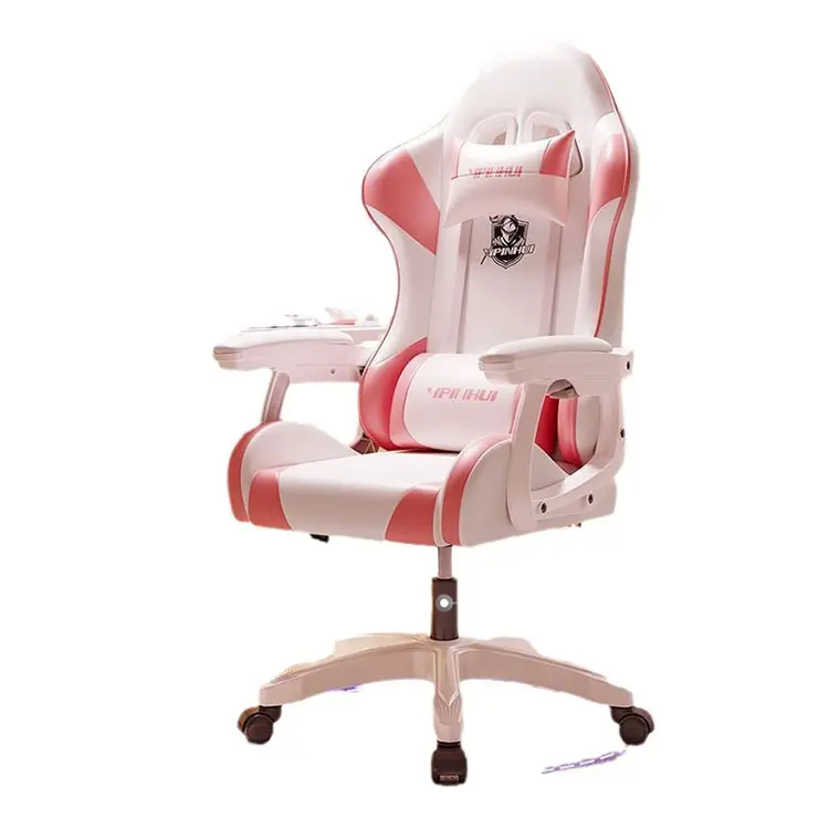 Wholesale Modern Style Ergonomic Leather Gaming Chair Comfortable PC Gamer Racing Seat Office Gaming Fabric Racing Games Chair