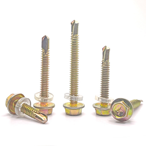 Metric Hexagon Head Self-Drilling Coarse Thread Tapping Screws with Flange for Secure <b>Fastening</b> and Attachment - Product Image 3
