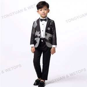 ชุดทักซิโด้เด็กแบบกำหนดเอง,ชุดสูทสุดหล่อกางเกงเสื้อเบลเซอร์เครื่องเล่นเปียโนชุด<span class=keywords><strong>ทางการ</strong></span>สำหรับงานเลี้ยงวัน<span class=keywords><strong>เกิด</strong></span> - Product Image 6