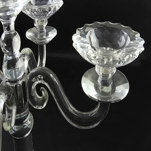 Wholesale Luxurious Glass <strong>Candle</strong> <strong>Holders</strong> 5 Arms/3 Arms Glass Candelabra Custom Home Wedding Decoration <strong>Candle</strong> <strong>Holders</strong> Crystal - Product Image 2