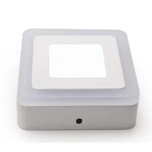 double color Bi-color surface mounted 6w 12w 18w 20w 24w 30w round square led ceiling lamp light red blue green 2 colors