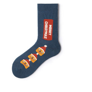 Chaussettes en coton personnalisées, 5 paires, chaussettes de Noël pour hommes, chaussettes fantaisie pour les fêtes, chaussettes formelles, cadeau de Noël d'hiver - Product Image 6