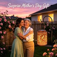 Lampes solaires en forme de colibris - Lampes LED suspendues en métal imperméables pour l'extérieur - Cadeaux d'anniversaire pour femmes, grand-mères - Décoration de jardin et de patio