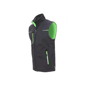 Chaleco Gris Asfalto/Verde del Universo, Chaqueta de Trabajo, Softshell, EAN 8033546445228, de Verano, para Hombre y Mujer - Product Image 3