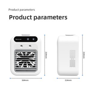 Mini ventilateur électrique alimenté par USB ventilateur de bureau japonais/coréen humidification réfrigération petit <span class=keywords><strong>air</strong></span> en plastique ménage - Product Image 4