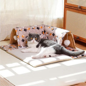 Fábrica personalizada doble túnel esquina <span class=keywords><strong>nido</strong></span> mascota gateando gato jugar y dormir túnel integrado gato <span class=keywords><strong>nido</strong></span> <span class=keywords><strong>cama</strong></span> para mascotas - Product Image 4