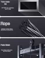 Équipement de Fitness à Domicile Cadre de Squat Profond Smith Machine Maison Rack Cage à Puissance Multifonctionnel Rack à Squat Machine à Câbles Croisés