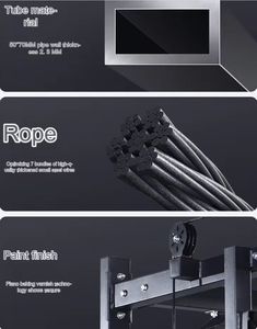 Equipo de Fitness para el Hogar Estructura para Sentadillas Profundas Máquina Smith Casera Jaula de Potencia Multifuncional Rack para Sentadillas y Máquina de Cruce de Poleas - Product Image 6