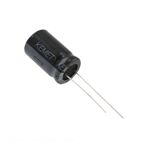 Condensador Original CAP ALUM 470UF 20% 50V RADIAL TH de Montaje a Través de Orificio 470 uF ESH477M050AL3AA - Product Image 1