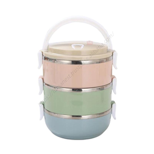 Lonchera Portátil Aislada de Acero Inoxidable LXM94 al por Mayor, Fácil de Limpiar, con Compartimentos Separados para Estudiantes - Product Image 1