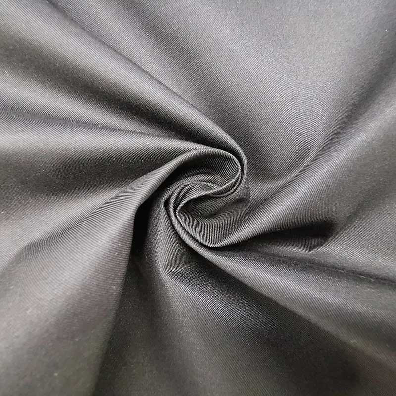 2/2 twill cool silk floss polyester fabric for jacket snow suit water proof fabric