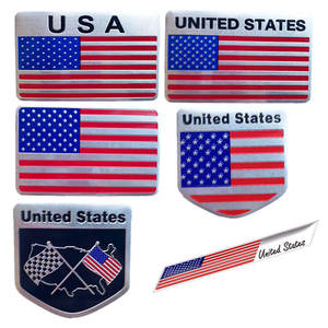 Autocollant de style de voiture Auto USA 3D drapeau américain insigne emblème décalcomanie décoration pour Ford <span class=keywords><strong>Cadillac</strong></span> Dodge Ram pour Toyota Honda - Product Image 2