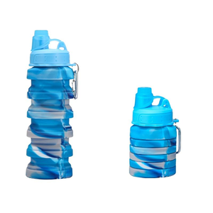 โรงงาน CZFIT ขายส่งขวดน้ำพับได้สีรุ้ง ปลอดสาร BPA สีตามสั่ง ฝาเกลียว ดื่มได้โดยตรง สำหรับทุกเพศ - Product Image 4