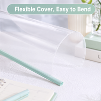 Carpeta de Archivos Transparente Duradera Directa de Fábrica con Barra Deslizante Suave, Carpeta Transparente de Gran Capacidad con Deslizador Gradual para Hojas de Papel