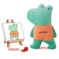 Peluche personnalisée 10 cm, moelleuse, avec design brodé, doublure en maille de nylon