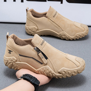 รองเท้าเดินแบบสวมรุ่นใหม่ประจำปี 2026 สำหรับฤดูใบไม้ผลิ  ผูกเชือกได้  น้ำหนักเบา  บุรองรับแรงกระแทก  กันลื่น  ระบายอากาศได้ดี  ซับในผ้าฝ้าย  หน้าผ้า PU - Product Image 2