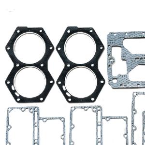 Kit complet de joints d'étanchéité pour moteur hors-bord 439085, joint de culasse plat pour moteur hors-bord EVINRUDE <span class=keywords><strong>JOHNSON</strong></span> 90 115 HP V4 Crossflow - Product Image 2