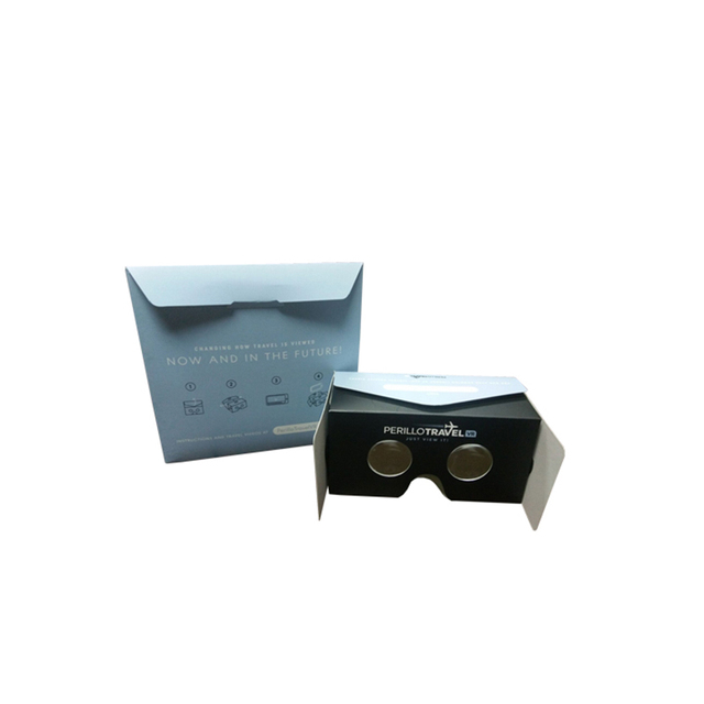 2024 Promotional Items with Logo Custom Virtual Reality Box 3D Cardboard VR Glasses VR Headset for Smartphone Android and IOS