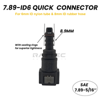 Connecteur rapide pour conduite de carburant SAE 7.89-ID6, neuf, directement de l'usine, 5/16, en nylon et caoutchouc, certifié CE, pour tuyau de carburant automobile