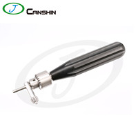 Instruments orthopédiques vétérinaires : perceuse manuelle à manche droit, creuse, pour implantation de canules intramédullaires 0-4mm, mandrin Jacobs droit