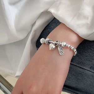 S925 Sterling <b>Silver</b> Heart <b>Charm</b> Bracelet For Women Everyday Wear Jewelry - Product Image 4