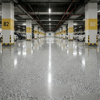 Revêtement de sol en terrazzo époxy, effet marbre/terrazzo décoratif, pour centres commerciaux, salles d'exposition, hôpitaux, écoles, bureaux