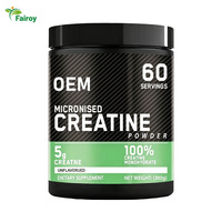 Créatine monohydrate micronisée OEM en poudre pour les passionnés de fitness, mélange sans saveur pour après l'entraînement