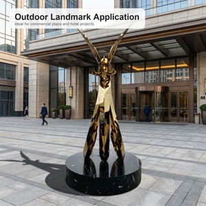 Custom Outdoor Stainless Steel <strong>Phoenix</strong> Sculpture 8K Mirror Metal Bird Statue for Garden Landmark - Product Image 4