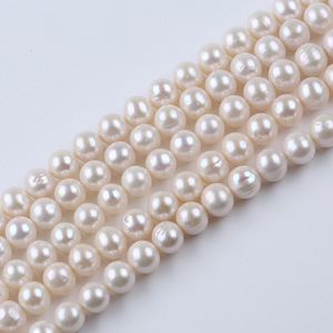 Perlas Cultivadas de Agua Dulce Naturales de Zhuji, de 10-11 mm, Color Blanco, para Hacer Collares y Pulseras - Product Image 2