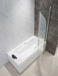 Panel de vidrio sin marco con bisagras para <span class=keywords><strong>bañera</strong></span> de Zhejiang Lantin - Product Image 2