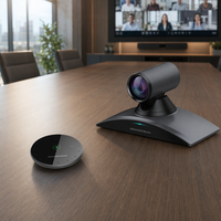 Terminal de visioconférence 4K Grandstream GVC3220, 5 voies, 1080p, tout-en-un, micro sans fil, Wi-Fi double bande, reconnaissance faciale IA