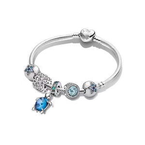 Pulsera Atrapasueños Vintage de Plata de Ley 925 con Baño de Platino, Diseño de Viaje Oceánico y Cuento de Hadas Estrellado, Regalo para Aniversarios - Product Image 5