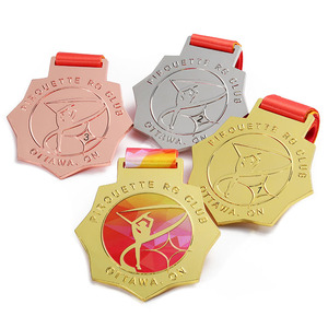 Özelleştirmek lazer gravür 1 2 3 madalya dans jimnastik altın Metal emaye Logo spor madalya ödülü - Product Image 2