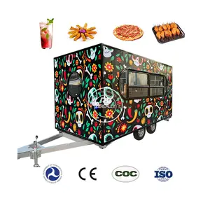 2024 Mobiele Foodtrucks Te Koop Hotdog Eten Bezorgwagen Ondersteuning Kleurgrootte En Logo Maatwerk Promotie