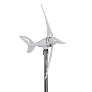 Alta eficiencia 300W 12/24V generador de turbina de viento Horizontal molino de viento de fibra de vidrio uso doméstico generación de nueva energía