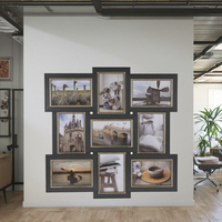 Set kombinasi dinding rangka foto kolase 4x6 Dekorasi Perusahaan rumah kreatif dengan desain Modern